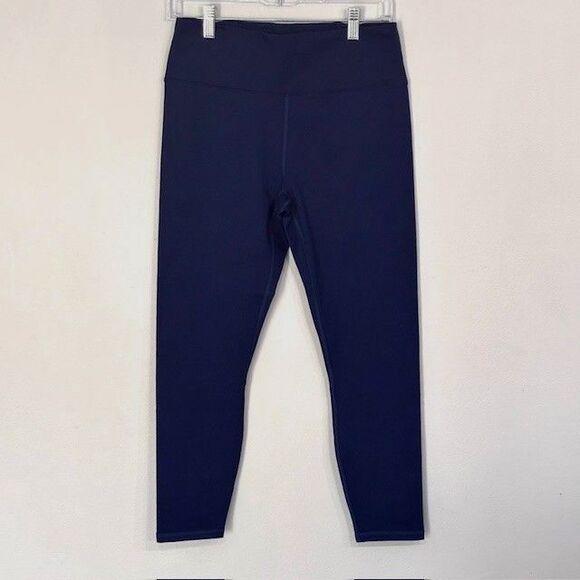 Fabletics | Women's Kessler II High Waisted Strappy 7/8 Workout Leggings Blue L - Picture 3 of 15